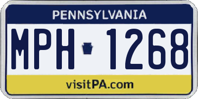 PA license plate MPH1268