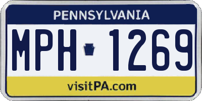 PA license plate MPH1269