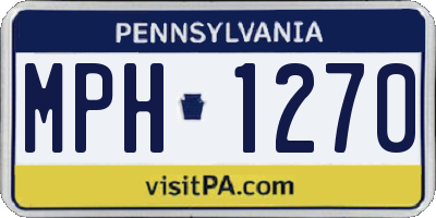 PA license plate MPH1270
