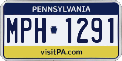 PA license plate MPH1291