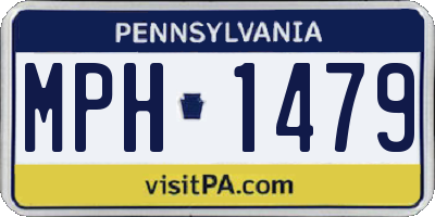 PA license plate MPH1479