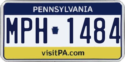 PA license plate MPH1484