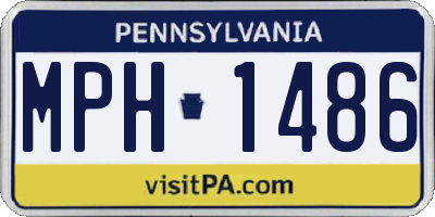 PA license plate MPH1486