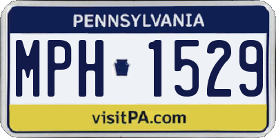 PA license plate MPH1529