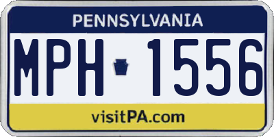 PA license plate MPH1556