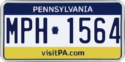 PA license plate MPH1564