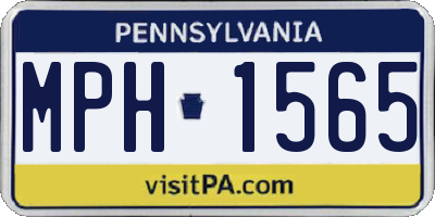 PA license plate MPH1565