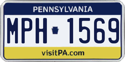 PA license plate MPH1569