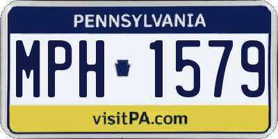 PA license plate MPH1579