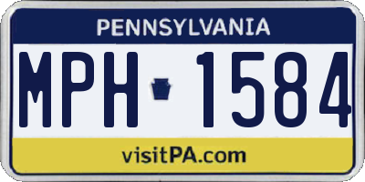 PA license plate MPH1584