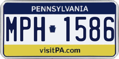 PA license plate MPH1586