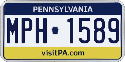 PA license plate MPH1589