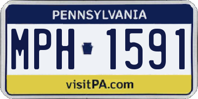 PA license plate MPH1591