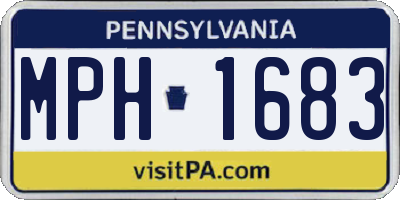 PA license plate MPH1683