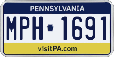 PA license plate MPH1691