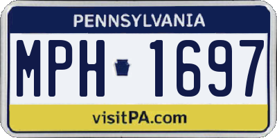 PA license plate MPH1697