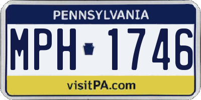 PA license plate MPH1746