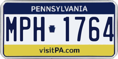 PA license plate MPH1764