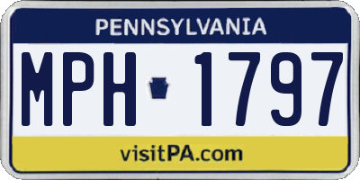 PA license plate MPH1797