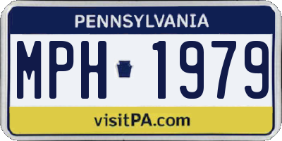 PA license plate MPH1979