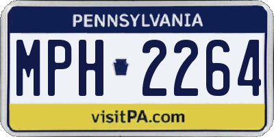 PA license plate MPH2264