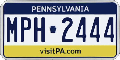 PA license plate MPH2444