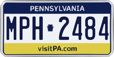 PA license plate MPH2484