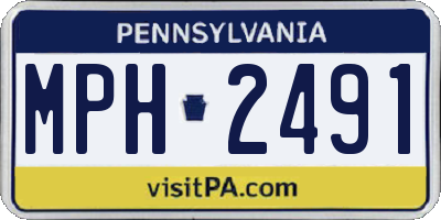 PA license plate MPH2491
