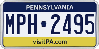 PA license plate MPH2495