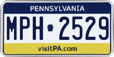 PA license plate MPH2529
