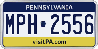 PA license plate MPH2556