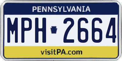 PA license plate MPH2664