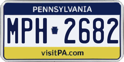 PA license plate MPH2682