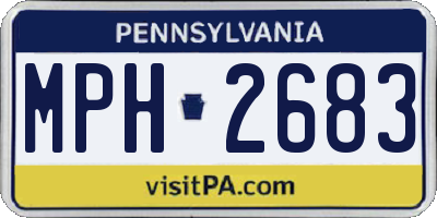 PA license plate MPH2683