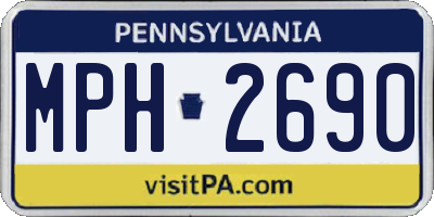 PA license plate MPH2690