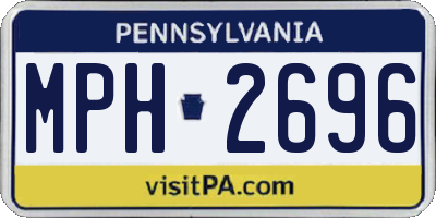 PA license plate MPH2696