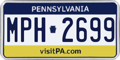 PA license plate MPH2699