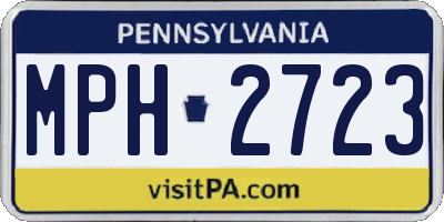PA license plate MPH2723