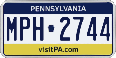 PA license plate MPH2744