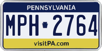 PA license plate MPH2764