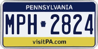PA license plate MPH2824