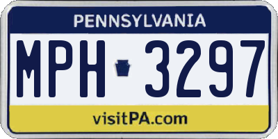 PA license plate MPH3297