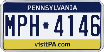 PA license plate MPH4146