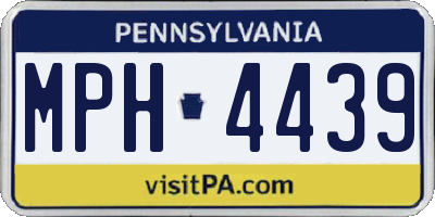 PA license plate MPH4439