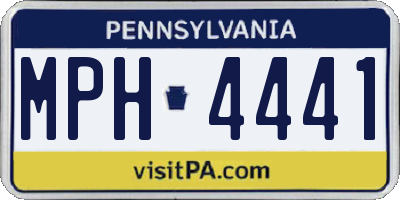 PA license plate MPH4441