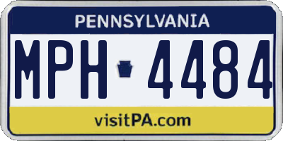 PA license plate MPH4484