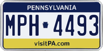 PA license plate MPH4493