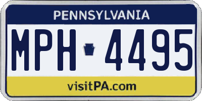 PA license plate MPH4495
