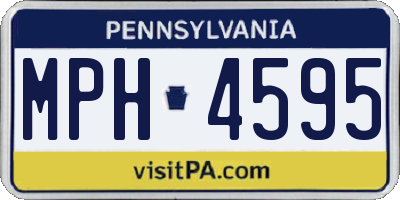 PA license plate MPH4595