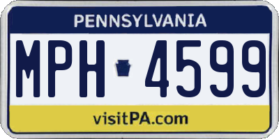 PA license plate MPH4599